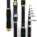 2.1m-3.6m telescopic carbon fiber fishing rod spinning tools